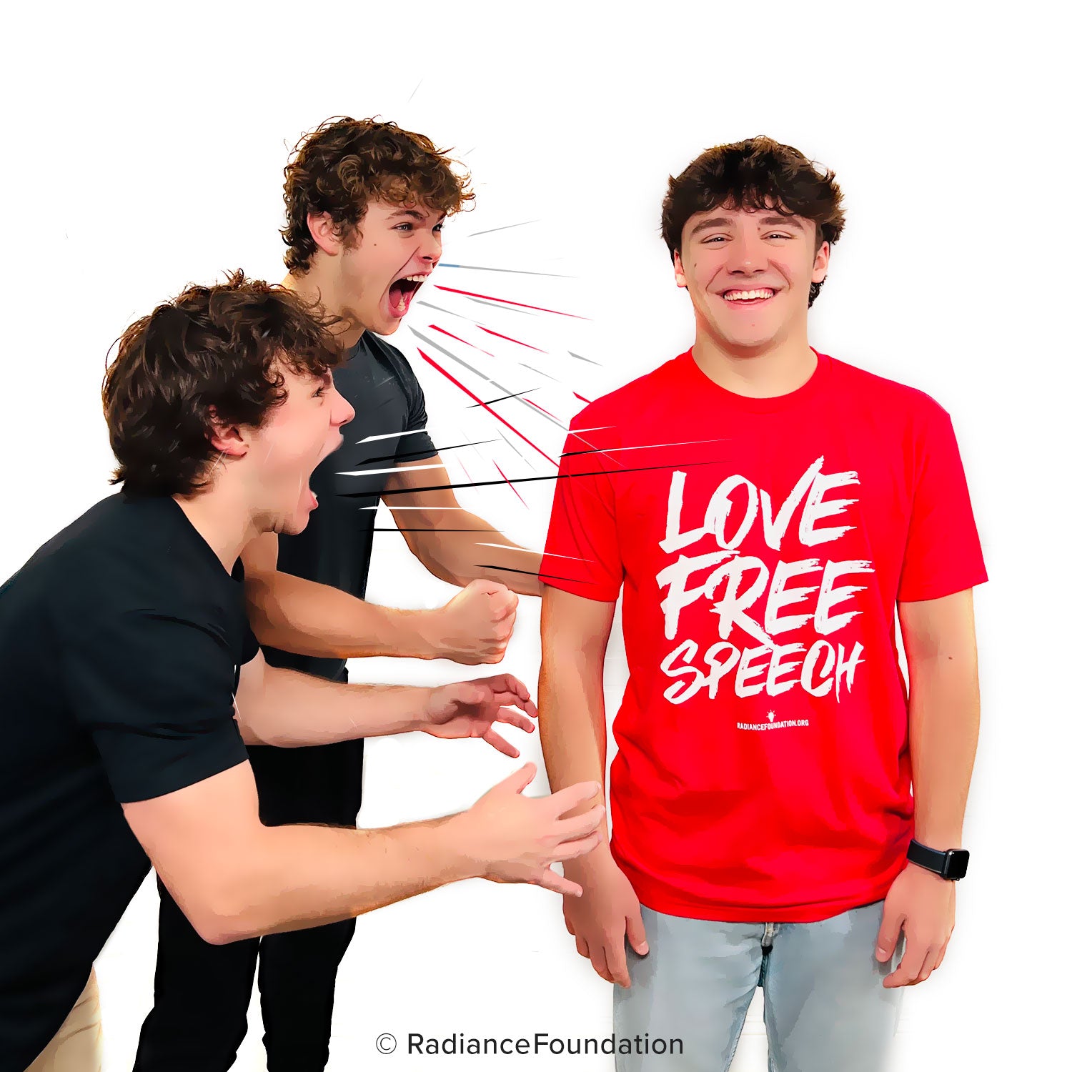 LOVE FREE SPEECH Unisex T Shirt Radiance Stuff Store